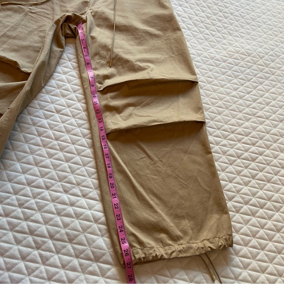 Dion Lee Sunfade Parachute Pants Women’s Baggy Medium US 6 Tan Drop Crotch Jeans - Picture 15 of 16